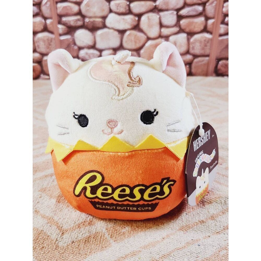Original Squishmallows 8" Tovinda The Cat In Reeses #A65